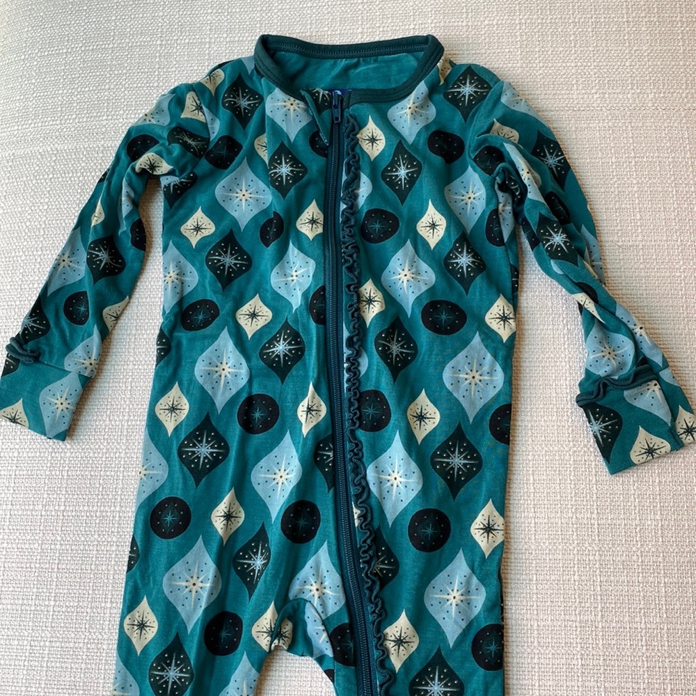 Kickee Pants Holiday Print Onesie
